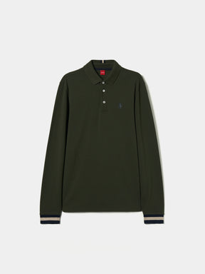 Polo regular fit de manga comprida
