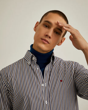 Camisa de riscas regular fit