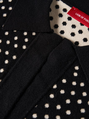 Vestido de malha polka dots