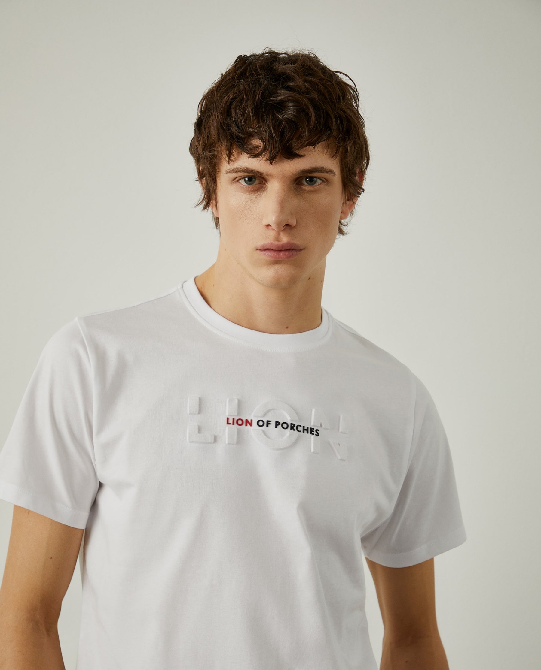 T-shirt de algodão com logotipo
