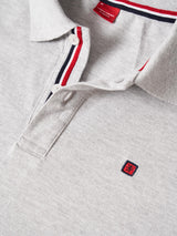 Polo piqué slim fit em algodão