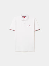 Polo piqué slim fit em algodão