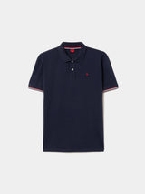 Polo piqué slim fit em algodão
