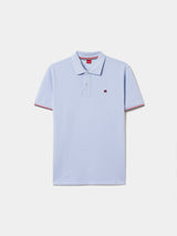Polo piqué slim fit em algodão