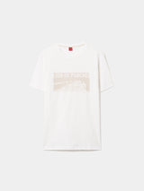 T-shirt de algodão com estampado