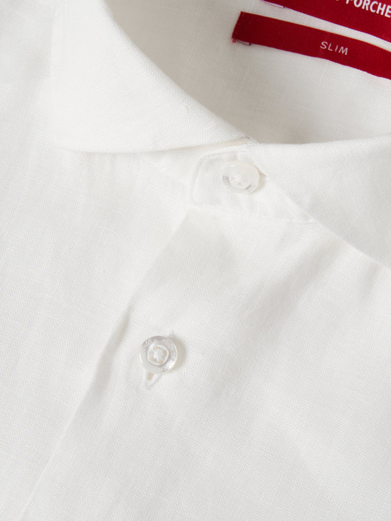 Camisa de linho slim fi