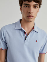 Polo piqué slim fit em algodão