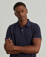 Polo piqué slim fit em algodão