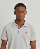 Polo piqué slim fit em algodão