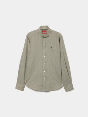 Camisa slim fit micropadrão