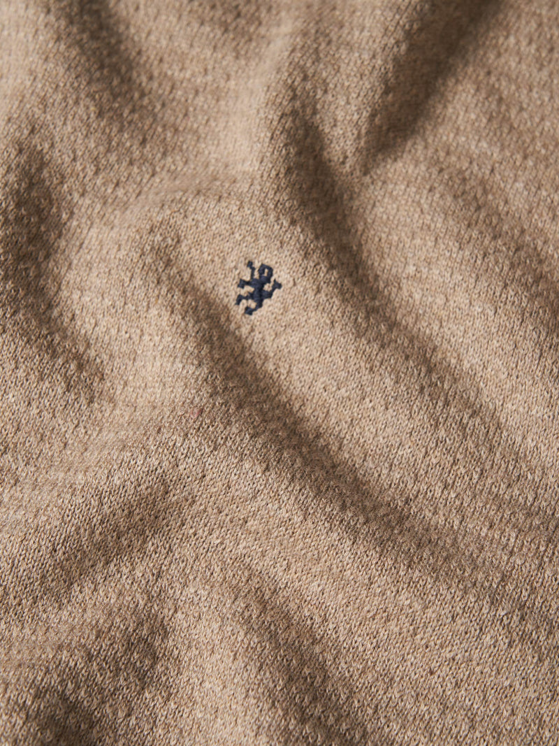 Camisola malha com textura em algodão