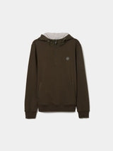 Sweater com Capuz em tecido técnico