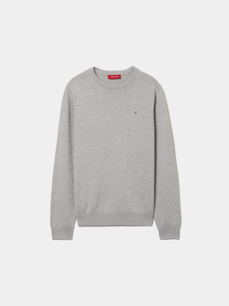 Camisola malha com textura em algodão