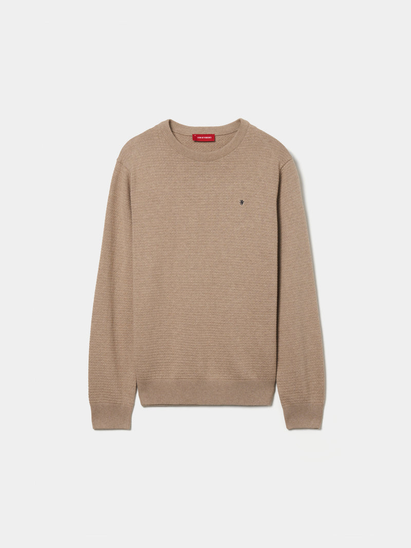 Camisola malha com textura em algodão