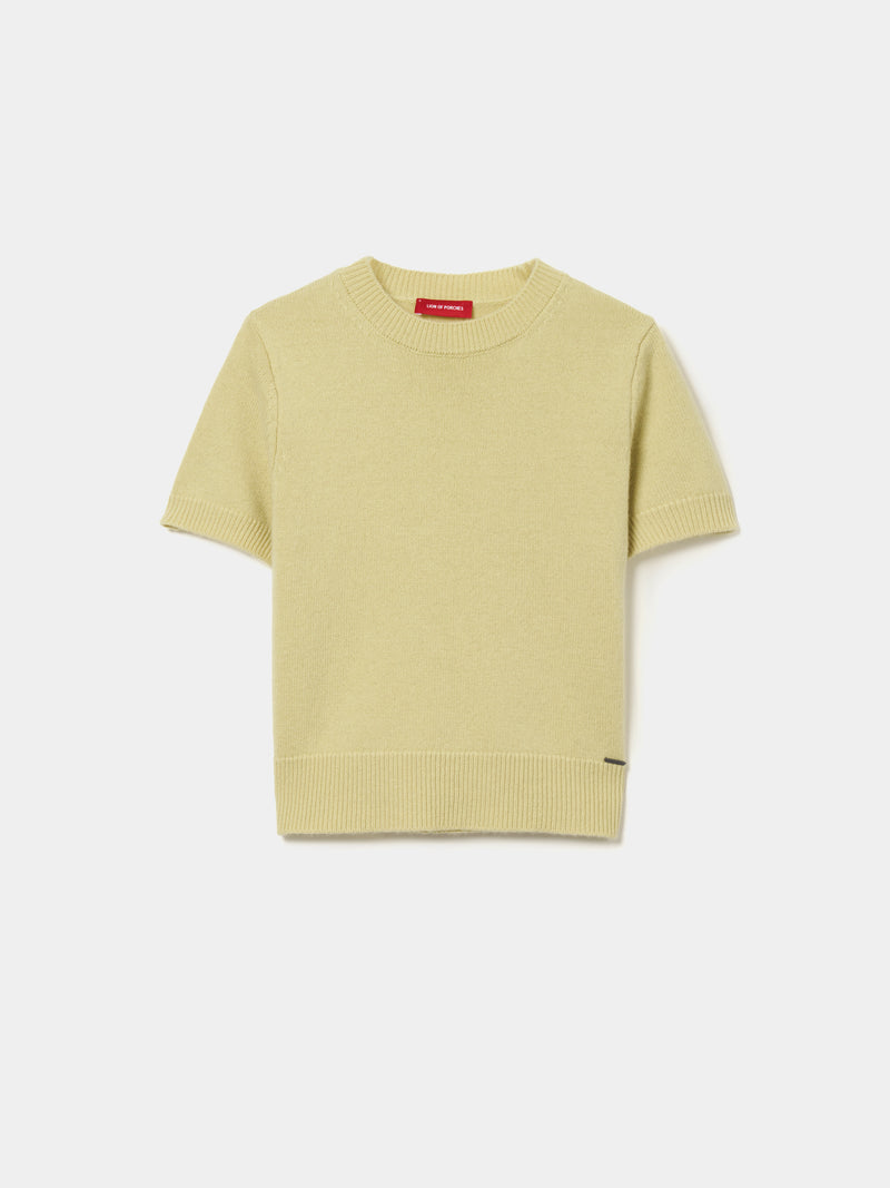 Camisola de malha de manga curta