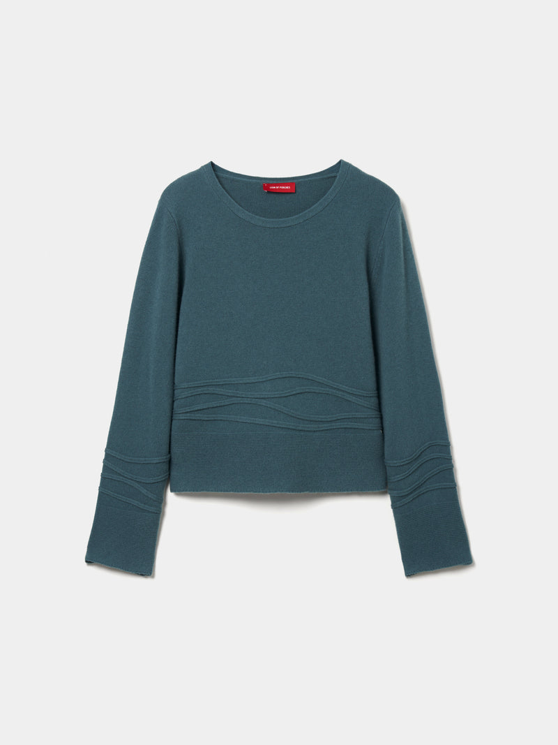 Camisola de lã com apliques