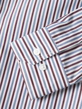 Camisa regular fit às riscas