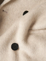 Sobretudo de trespasse em lã