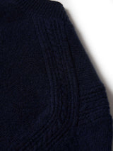 Camisola de lã decote em V