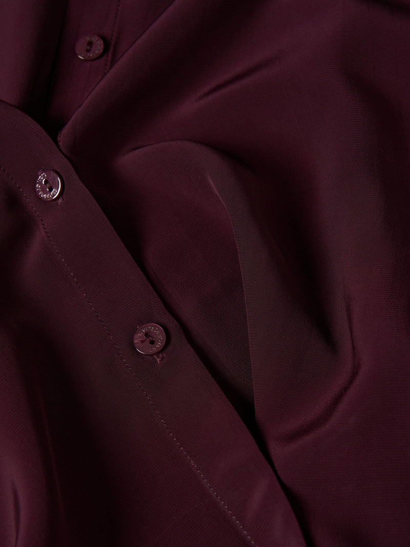 Camisa de cor sólida em rayon