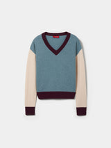 Camisola tricolor de lã