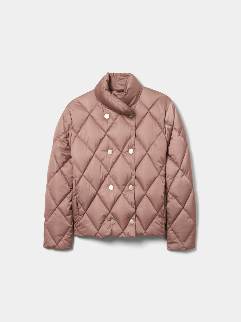 Blusão acolchoado de trespasse