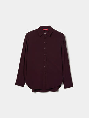 Camisa de cor sólida em rayon