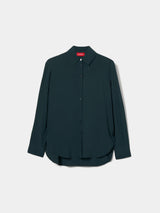 Camisa de cor sólida em rayon