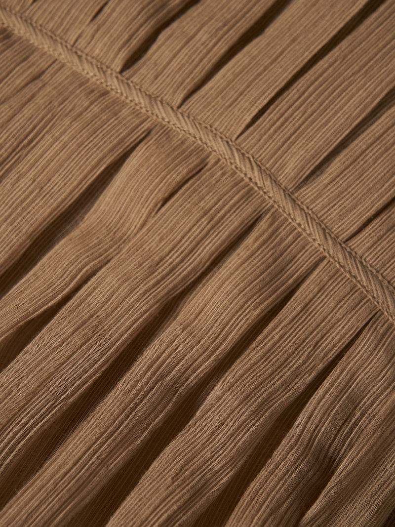 Camisa curta fluida em liocel