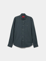 Camisa xadrez slim fit em algodão