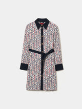 Vestido camiseiro estampado