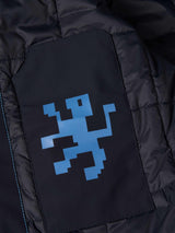 Blusão acolchoado com capuz embutido