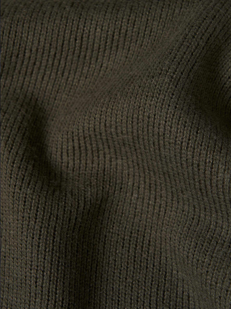 Camisola em malha texturada com carcela