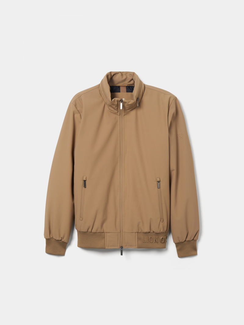 Blusão acolchoado com capuz embutido