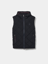 Colete acolchoado com capuz