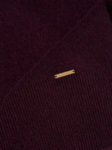 Camisola de lã decote em V