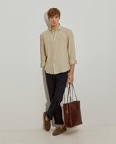 Camisa de linho slim fi