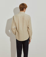 Camisa de linho slim fi