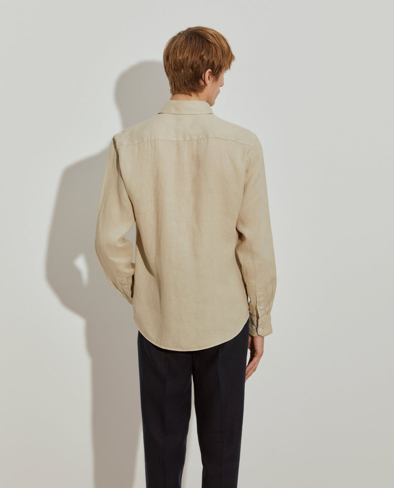 Camisa de linho slim fi