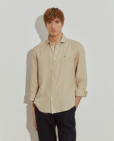 Camisa de linho slim fi