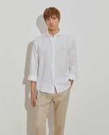 Camisa de linho slim fi