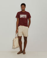 T-shirt de algodão com estampado