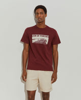 T-shirt de algodão com estampado