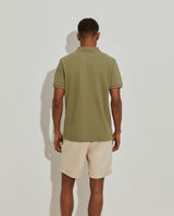 Polo piqué slim fit em algodão