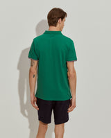 Polo piqué slim fit em algodão