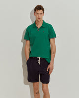 Polo piqué slim fit em algodão