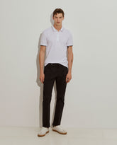 Polo slim fit manga curta