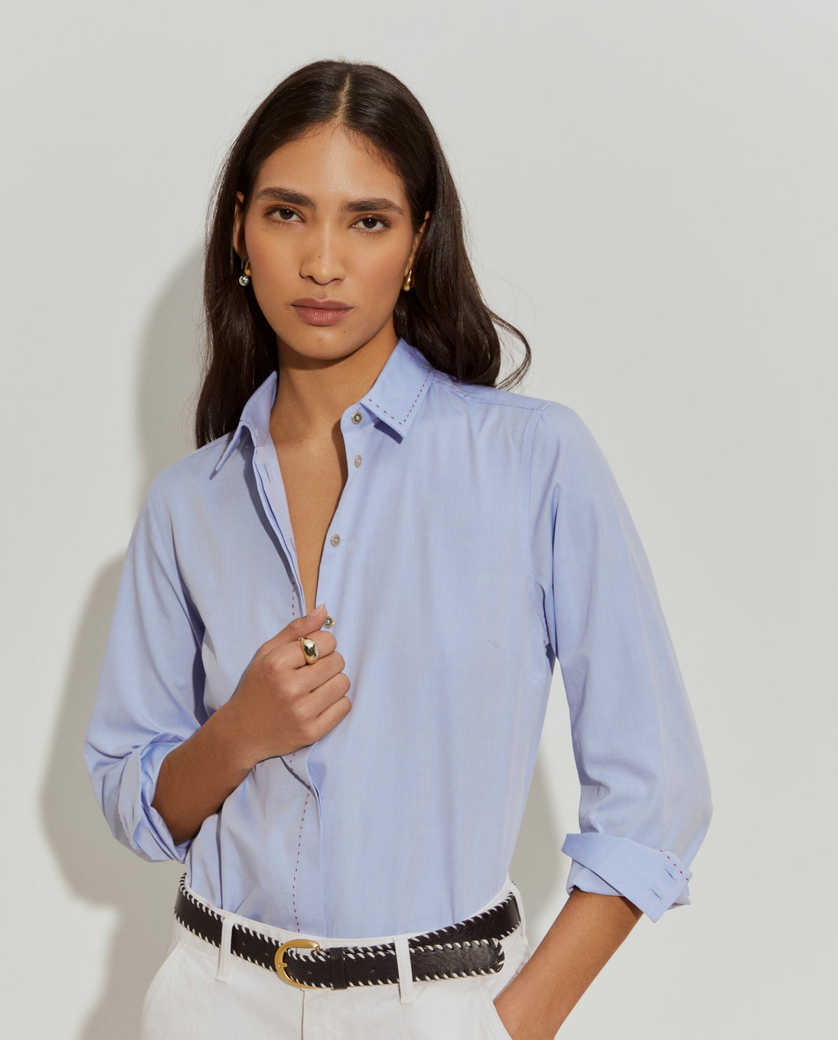 Camisa clássica de algodão