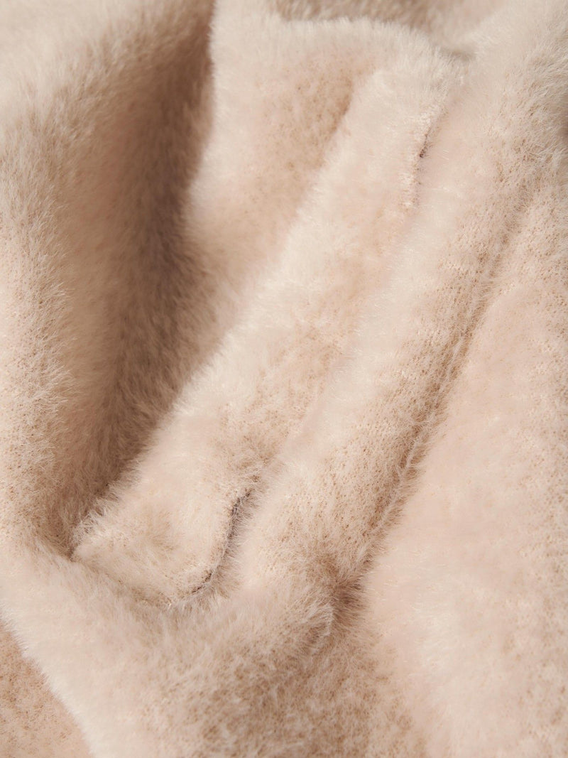 Casaco de pelo mangas raglan