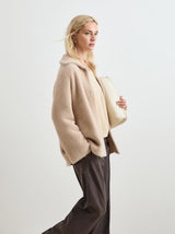 Casaco de pelo mangas raglan